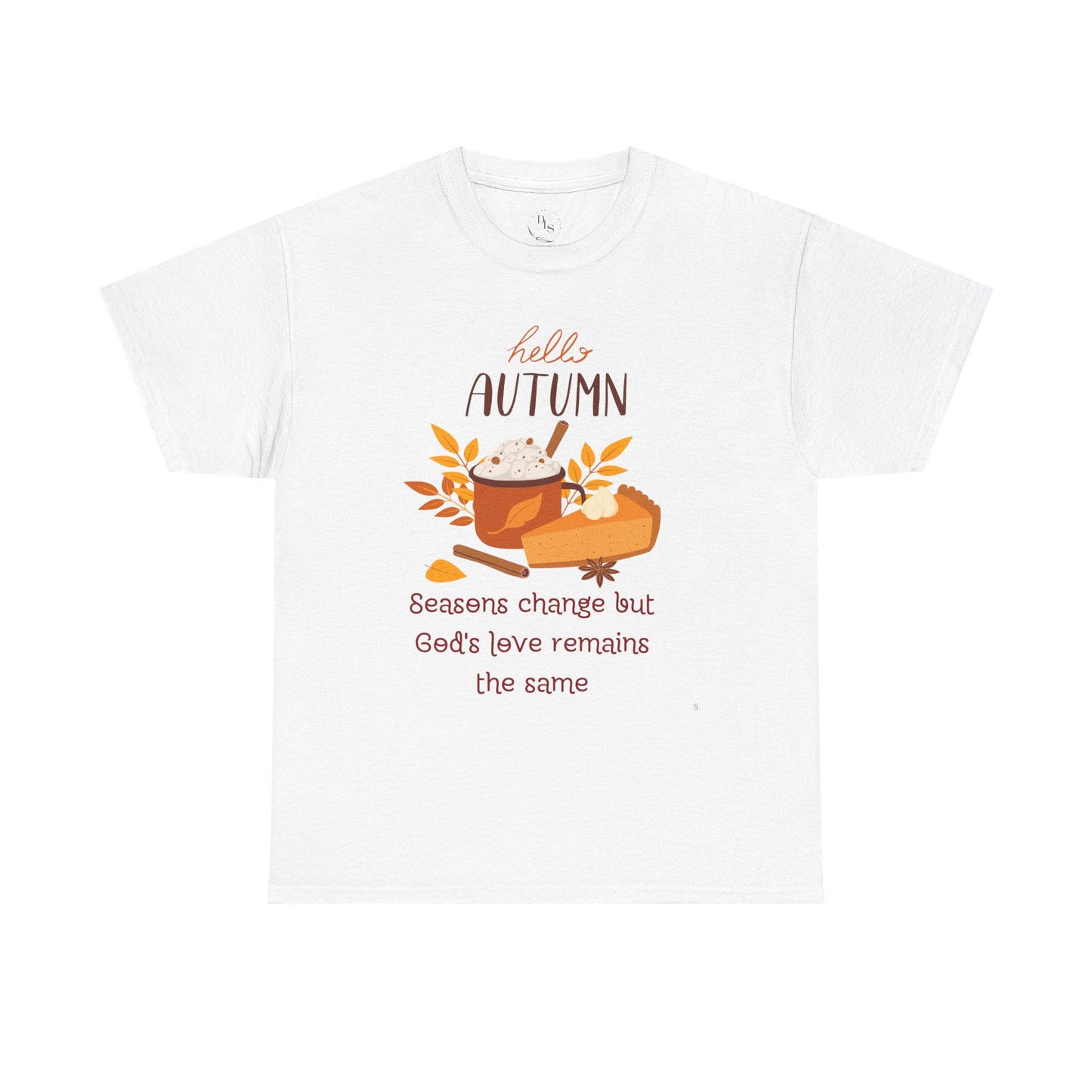 Hello Autumn Christian T-Shirt – God's Love Never Changes