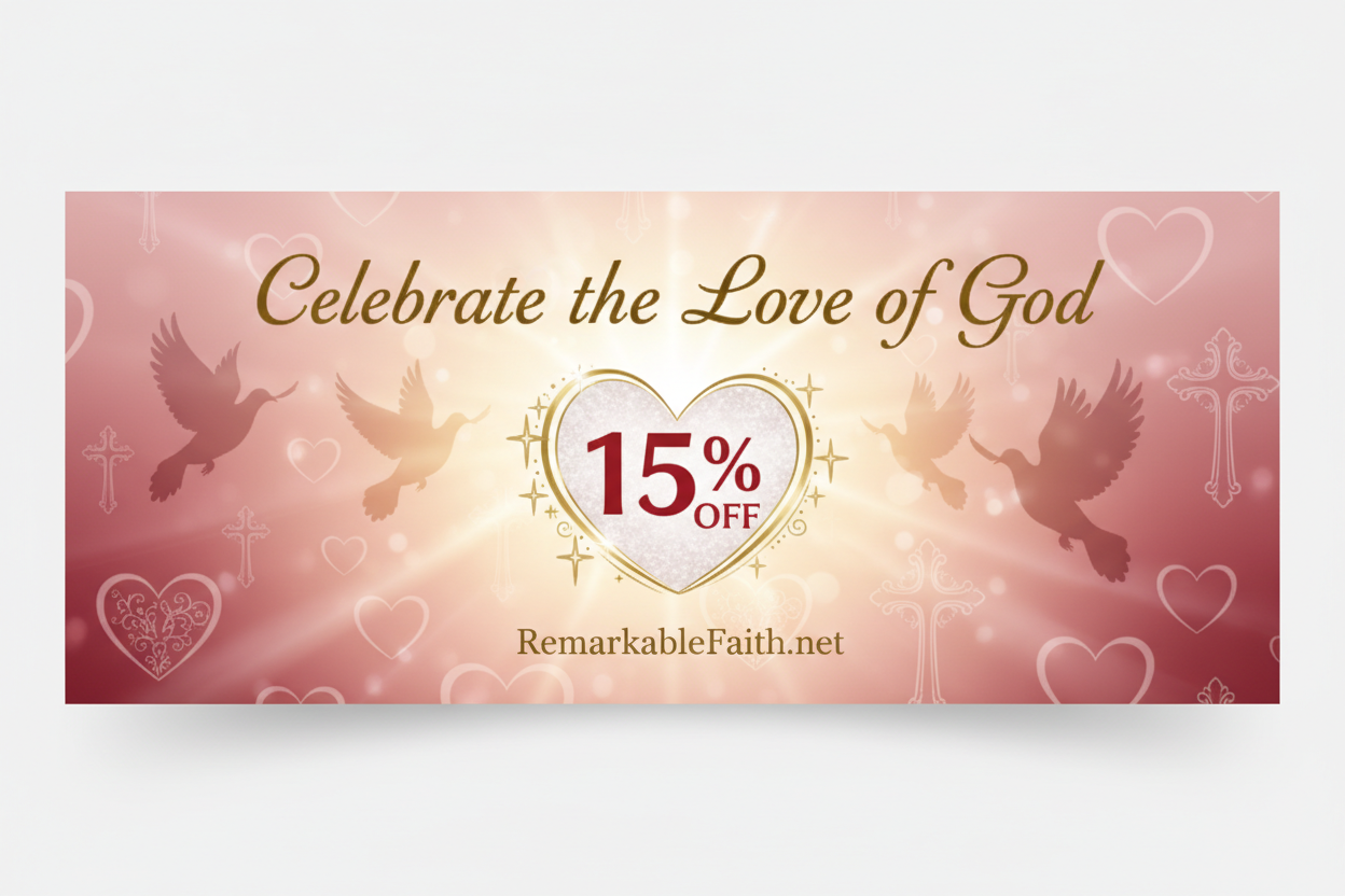 Celebrate the Love of God Valentine's Banner