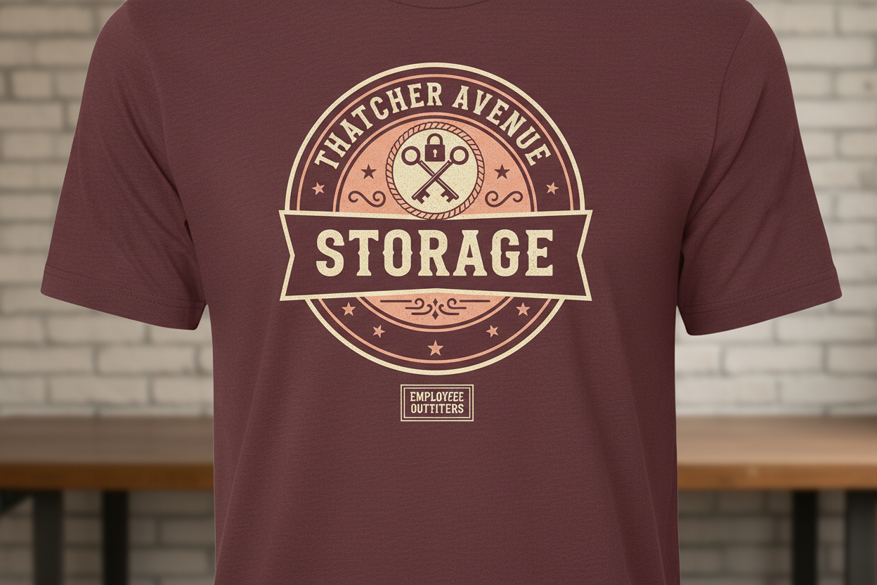 Thatcher Avenue Storage - Employee Shirt Design Options