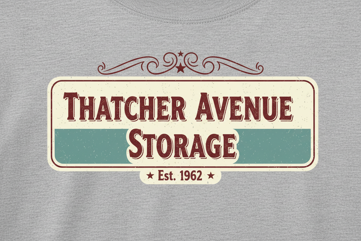 Thatcher Avenue Storage - Employee Shirt Design Options