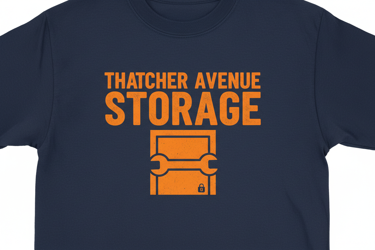 Navy and orange workwear design